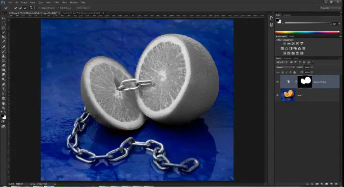 Photoshop maska warstwy przykład