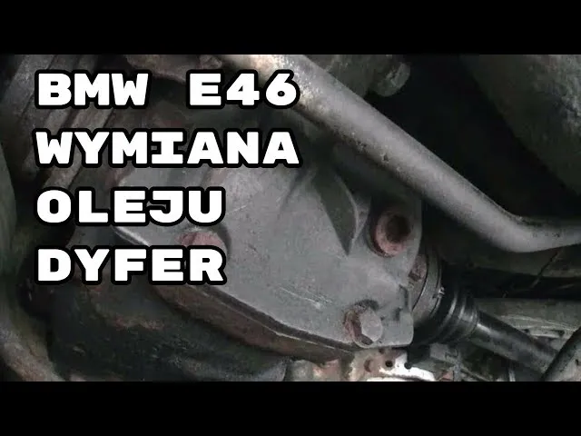 Uszkodzony dyferencjał BMW E46 wyciek oleju