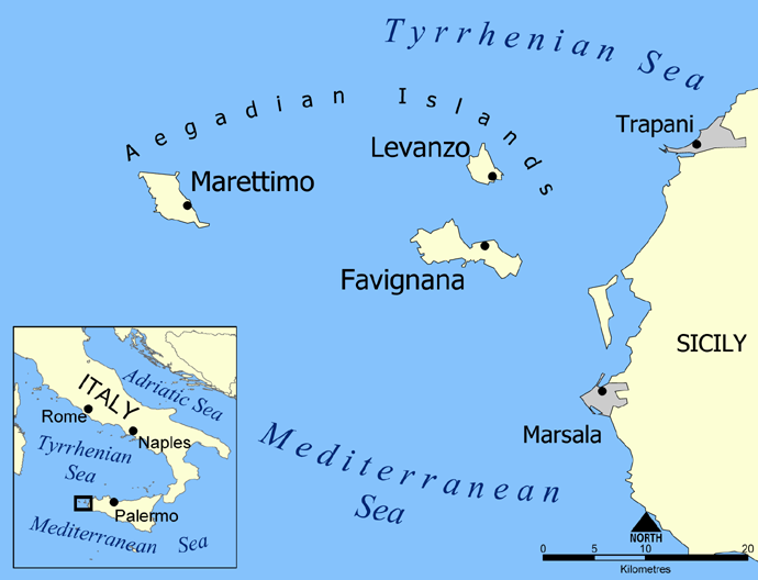 Isole Egadi Favignana Levanzo Marettimo
