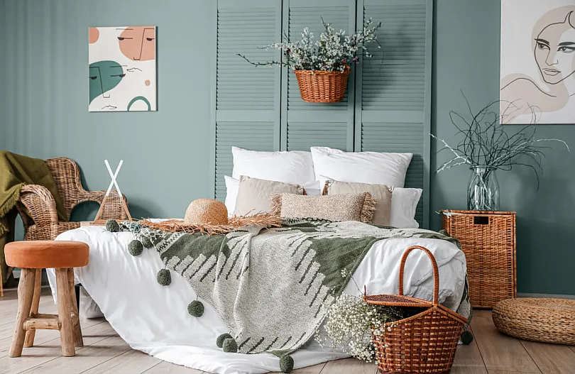 inspiracje kolor do sypialni spokojne barwy