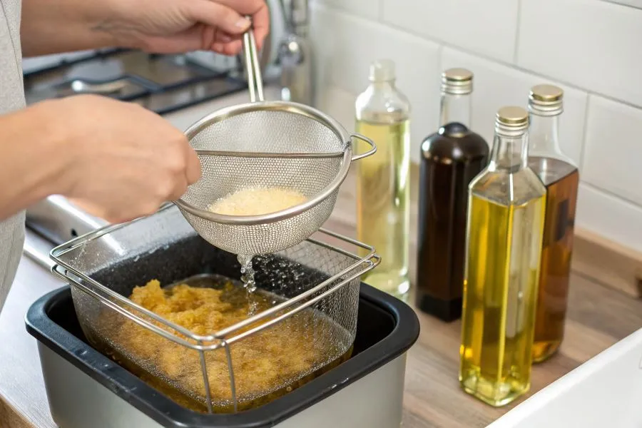 filtrowanie oleju po smażeniu