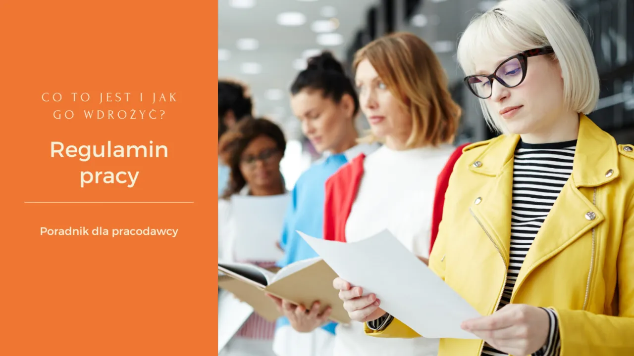 pracownik czytający regulamin pracy, prawa i obowiązki pracownika