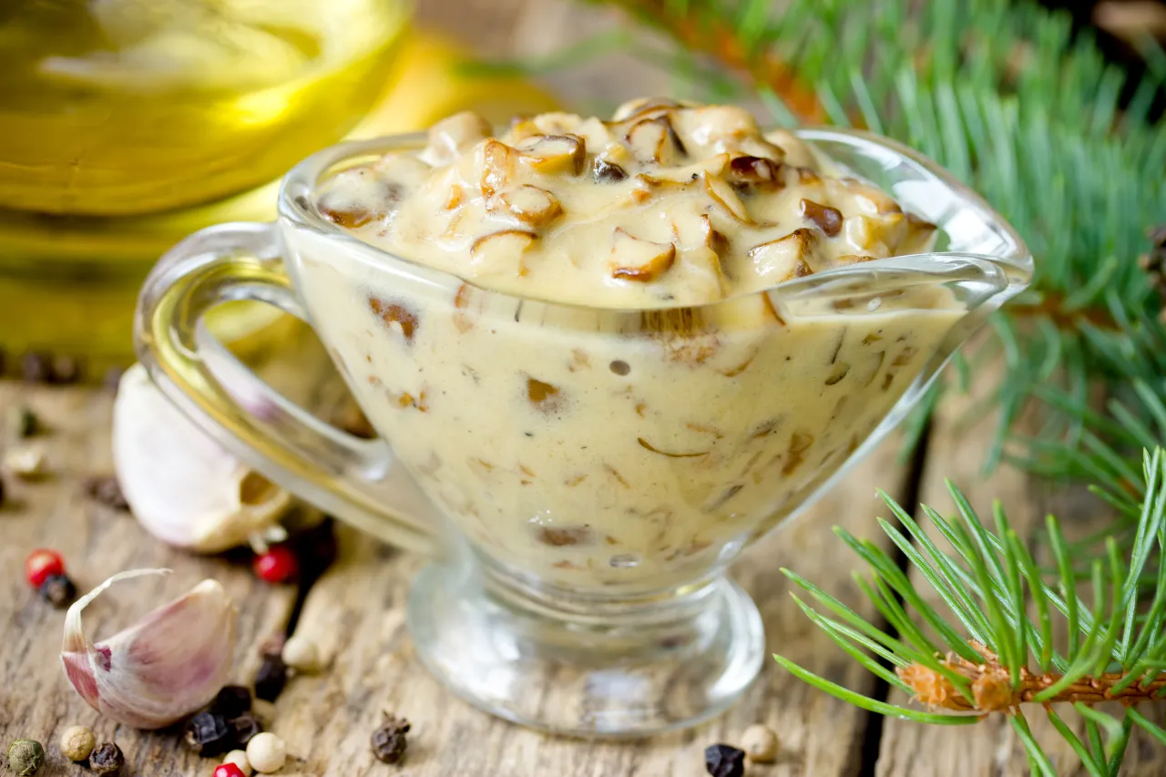 sos z maślak&oacute;w gotowy danie