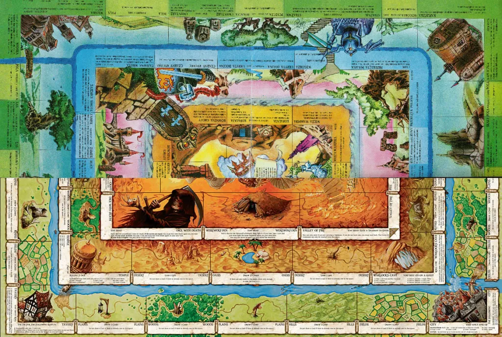 Magiczny Miecz vs Talisman porównanie plansz