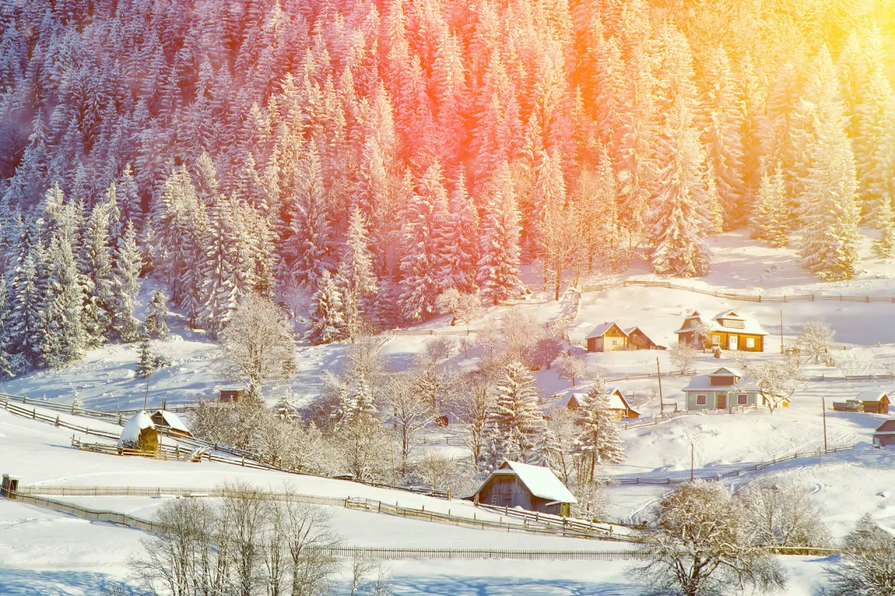 Zimowy krajobraz Polski