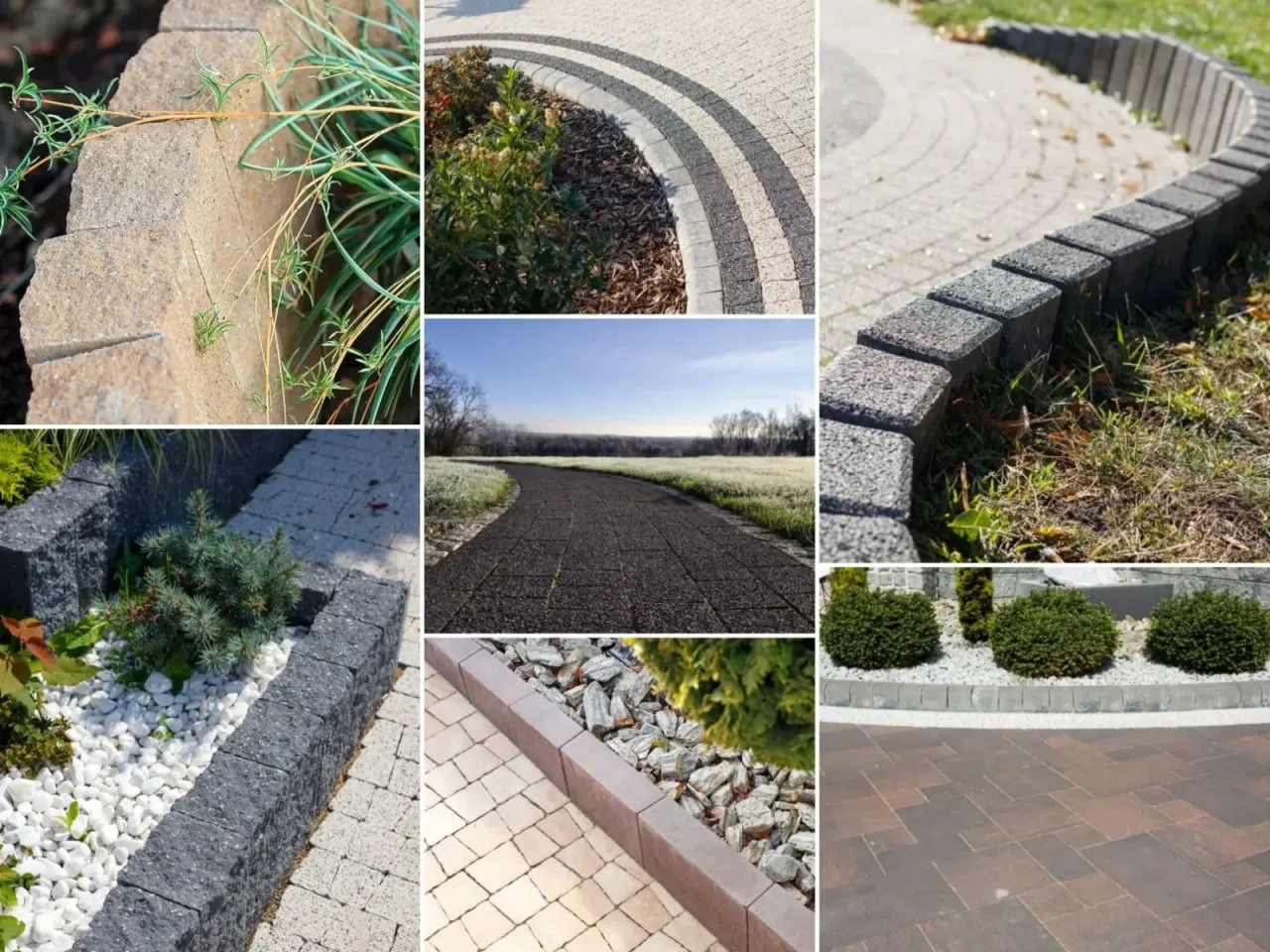 dopasowanie obrzeży do stylu domu i nawierzchni