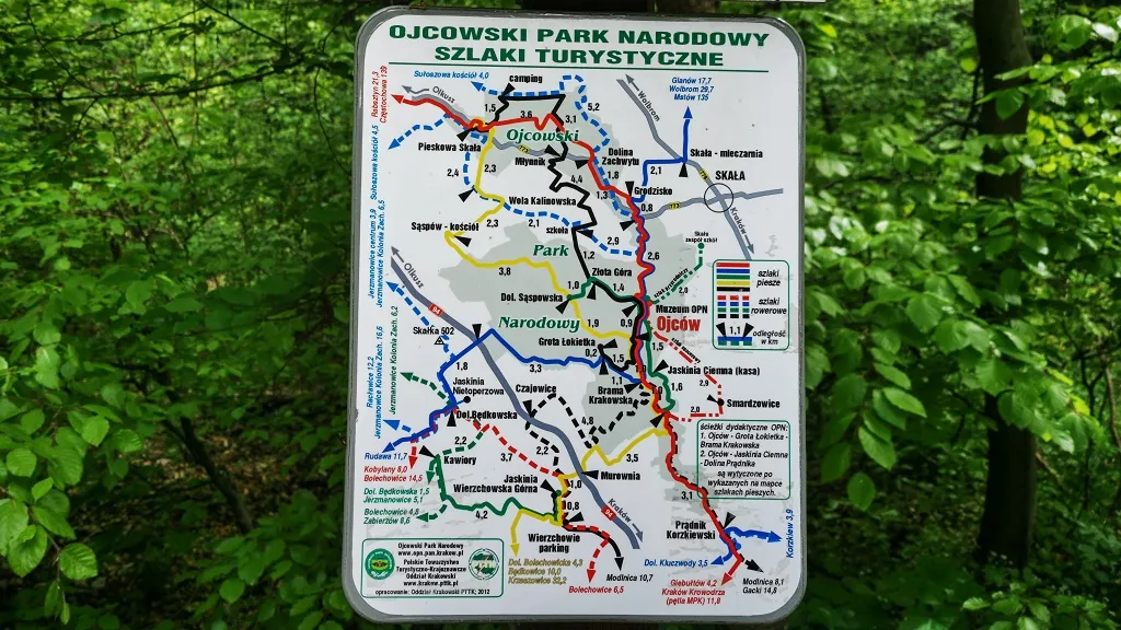 Szlaki turystyczne Ojcowski Park Narodowy