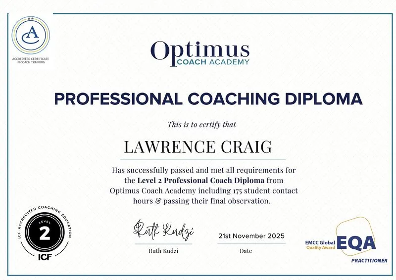 certyfikat coaching ICF EMCC