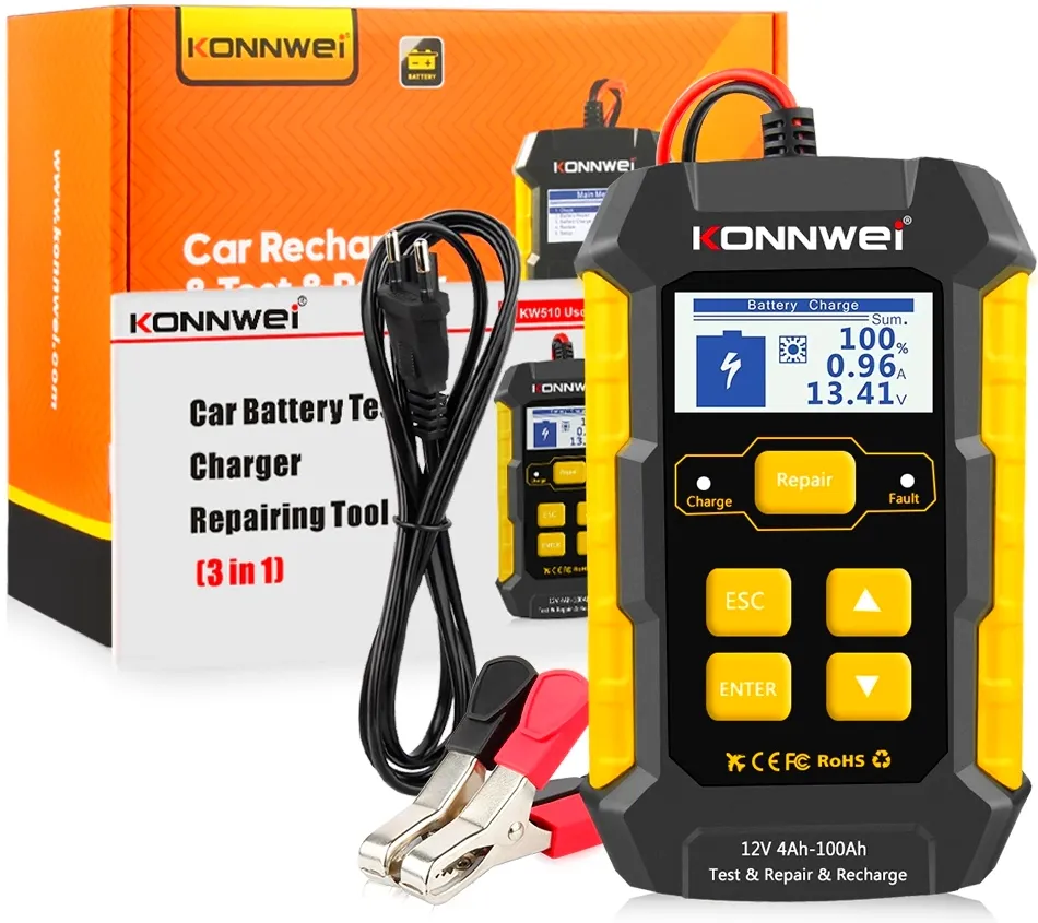 Prostownik z funkcją testowania akumulatora