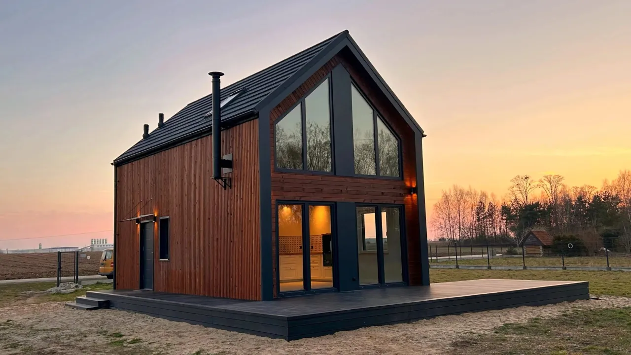 projekt domku letniskowego 70m2 na zgłoszenie