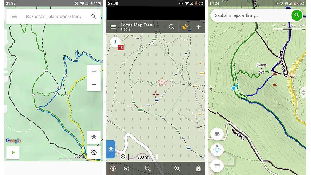 aplikacje nawigacyjne góry porównanie