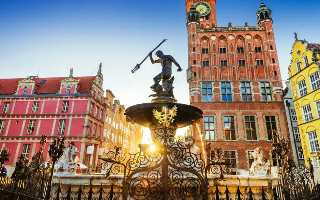 Gdańsk Stare Miasto Długi Targ Fontanna Neptuna