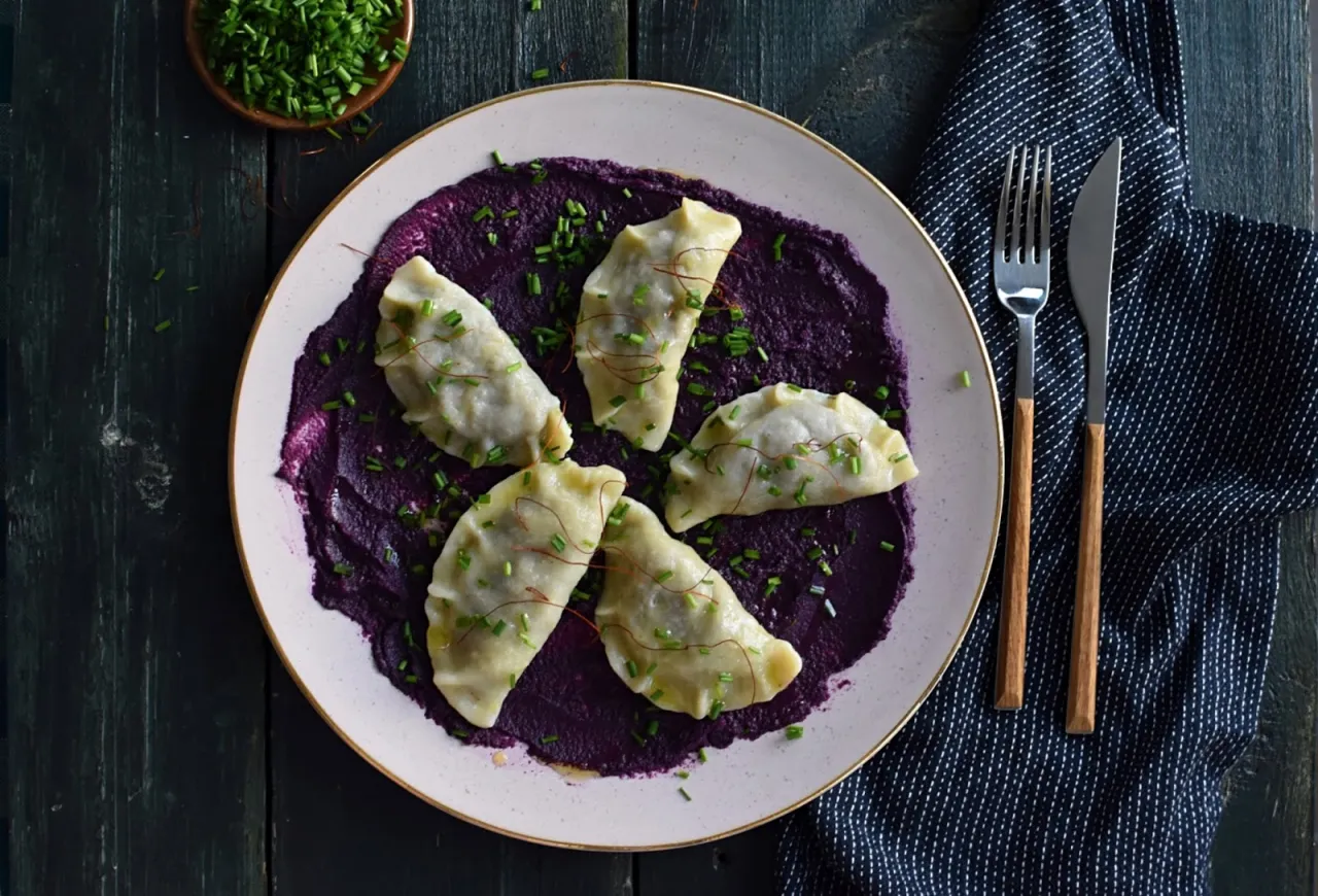 karkonoskie kwaśno, pierogi z dziczyzną Jelenia Góra