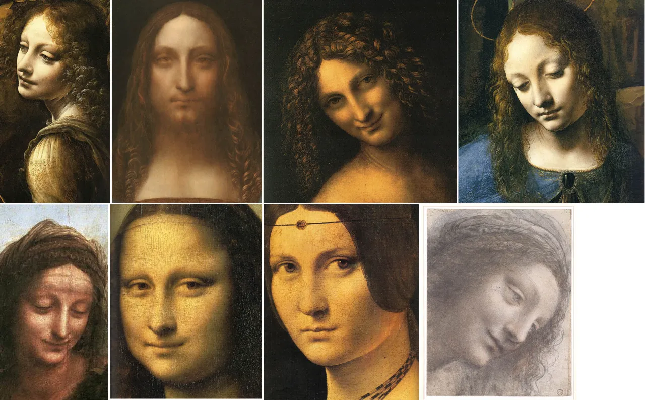 Mona Lisa Ostatnia Wieczerza Salvator Mundi comparison
