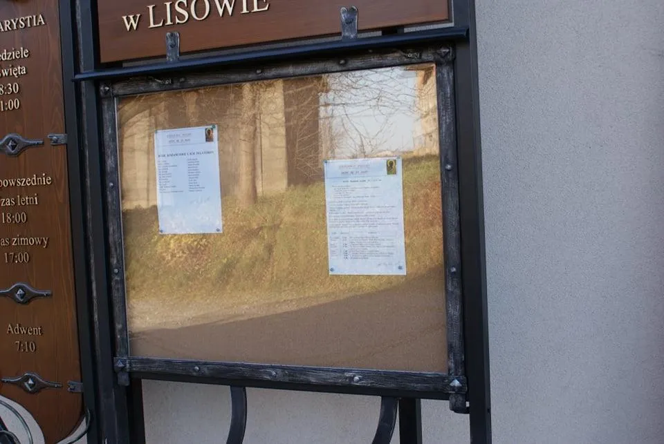 Tablica ogłoszeń parafialnych