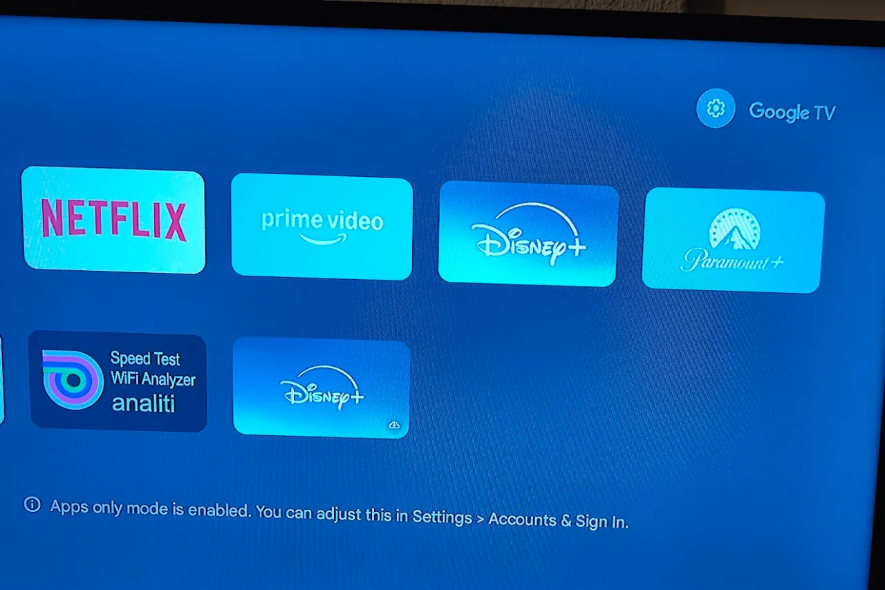 Tryb tylko dla aplikacji Google TV