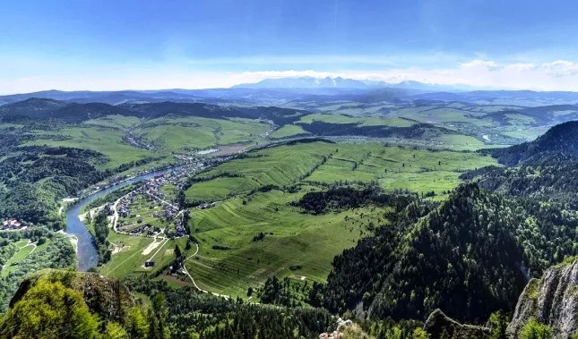 Trzy Korony widok z platformy