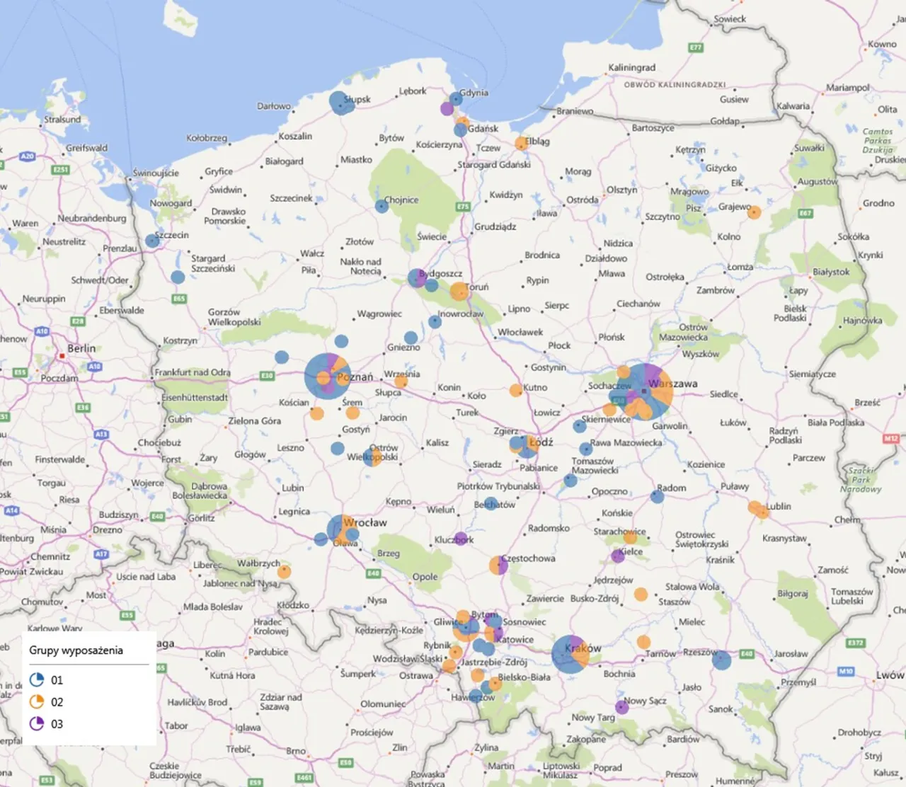 Mapa logistyczna Polski i Europy