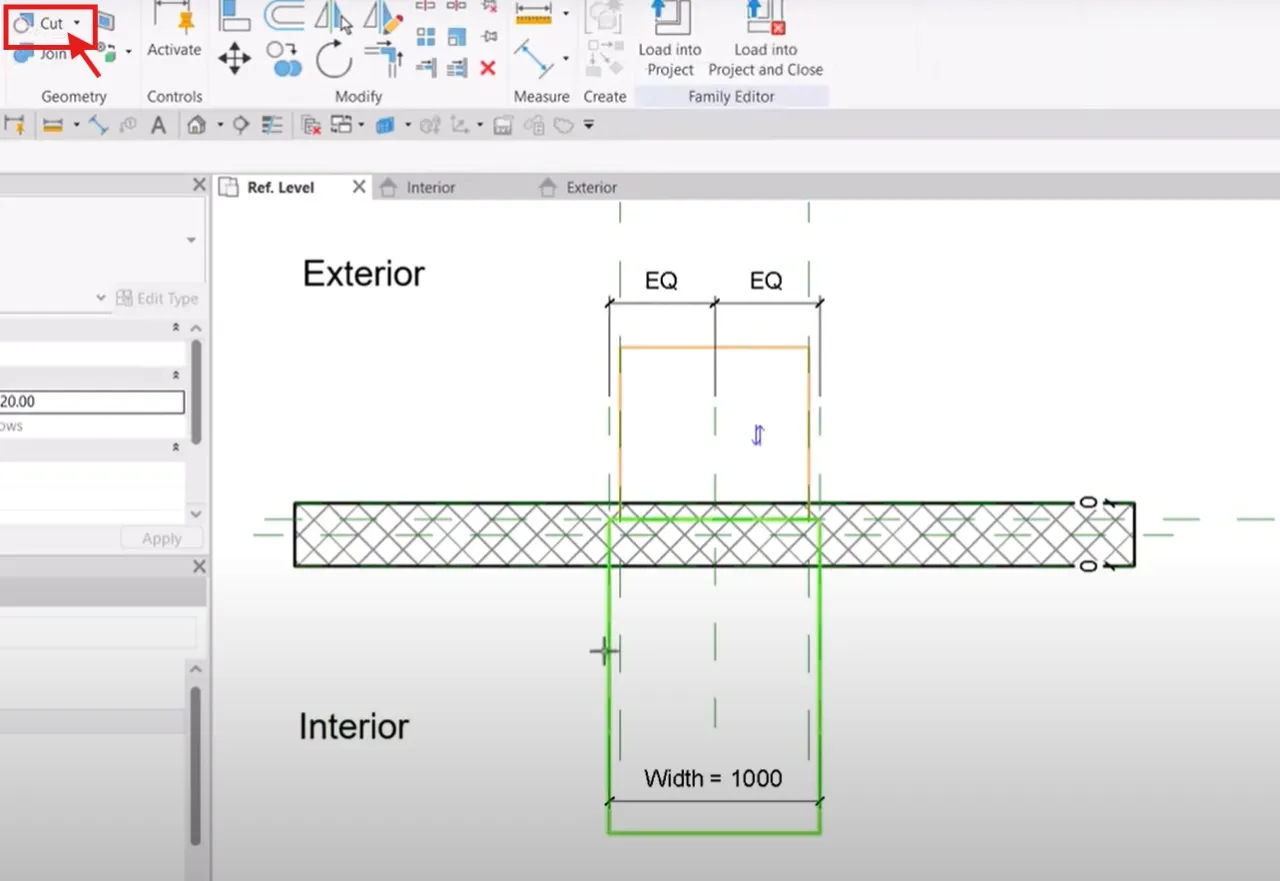 okno otwór z węgarkiem i bez schemat
