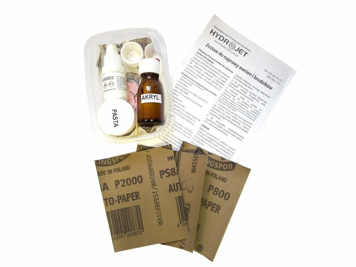 Zestaw naprawczy do brodzika akrylowego