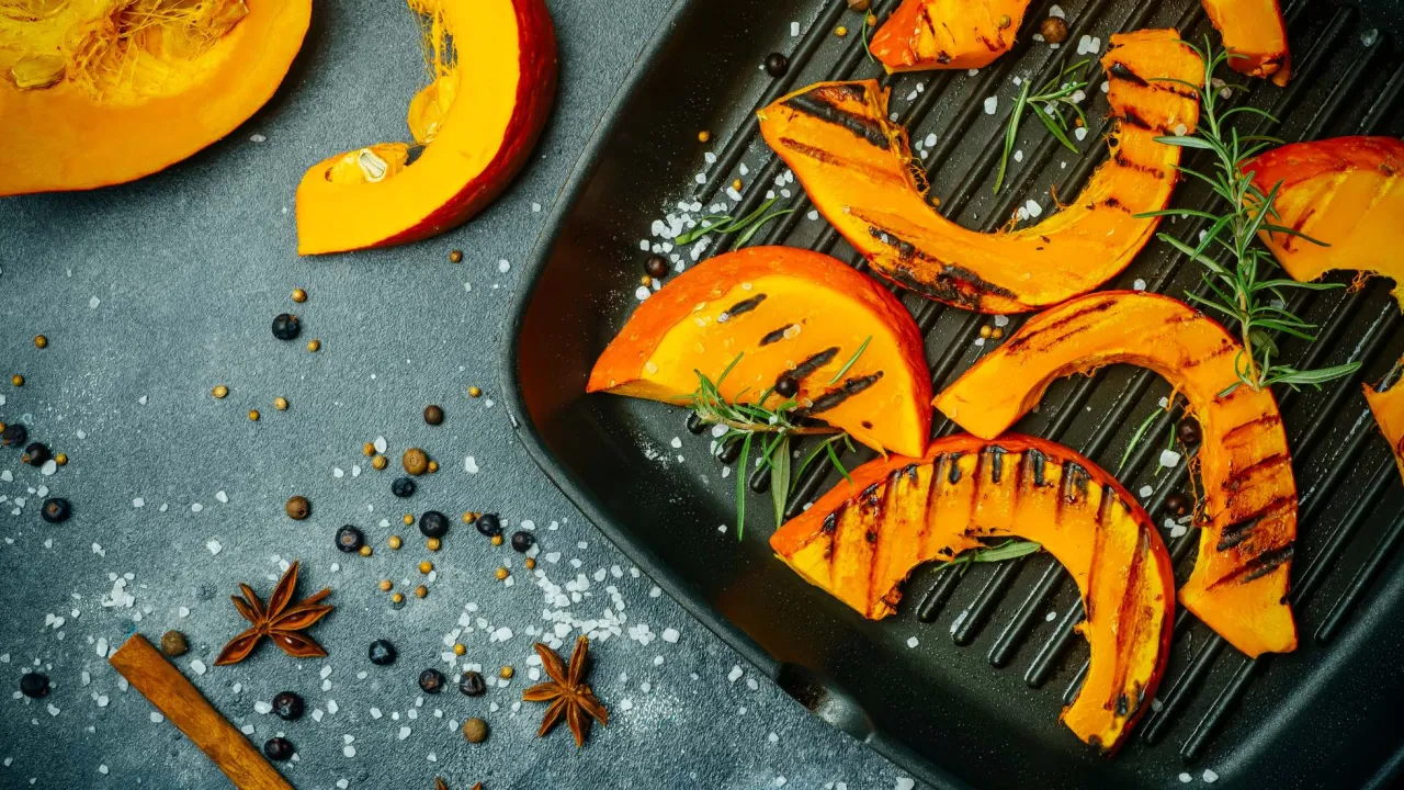 pieczona dynia z przyprawami na blasze