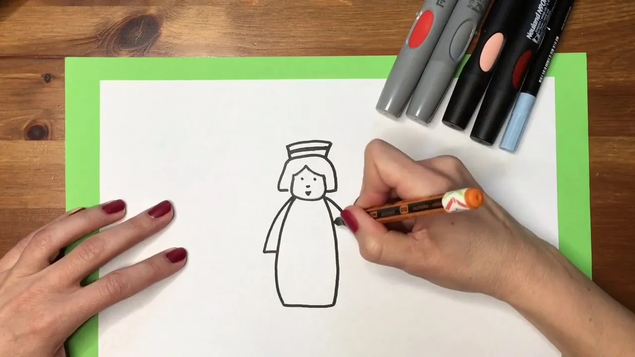 jak narysować gabinet pielęgniarki szkolnej krok po kroku