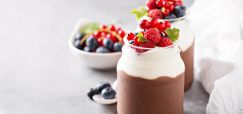 Budyń czekoladowy z dodatkami