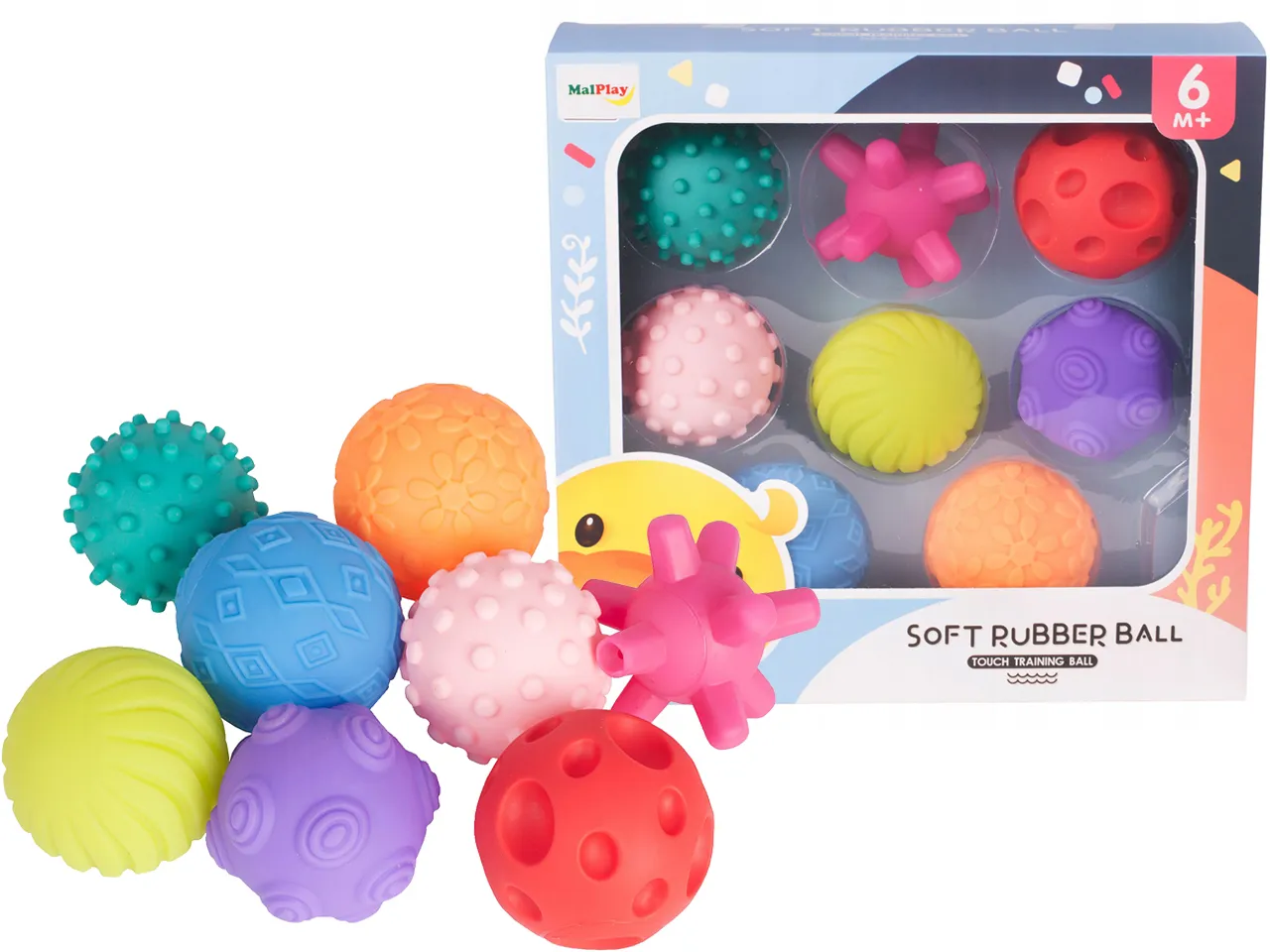 r&oacute;żne piłeczki sensoryczne atesty materiały