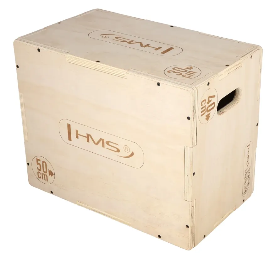 zaokrąglone krawędzie skrzyni plyometrycznej