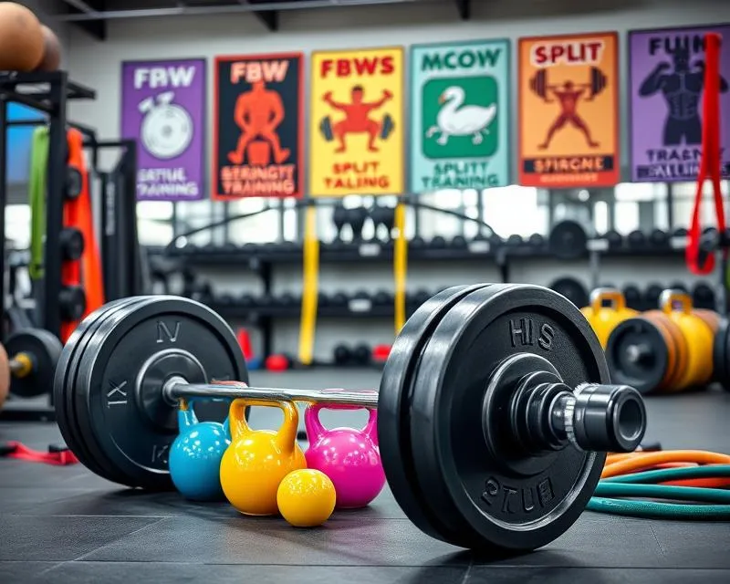 r&oacute;żne typy treningu siłowego FBW Split