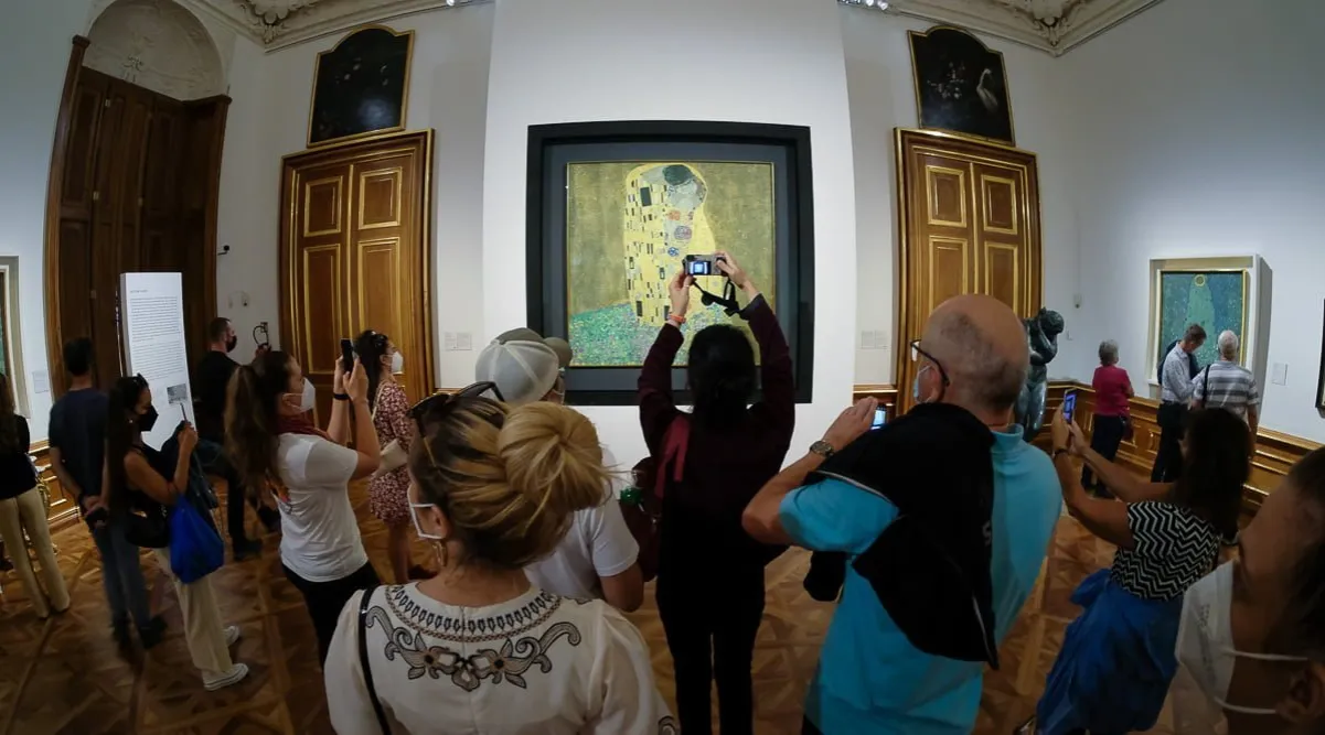 Gustav Klimt Pocałunek Belweder