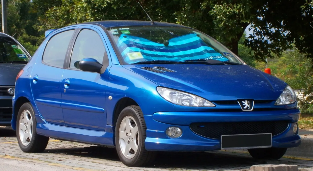 Peugeot 206 GTI bak paliwa pojemność