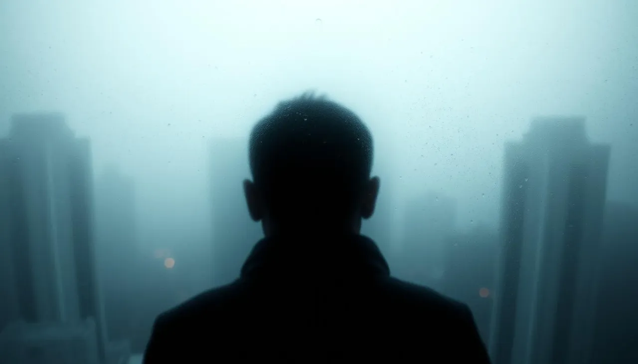 Osoba patrząca na świat jak przez mgłę, poczucie odrealnienia