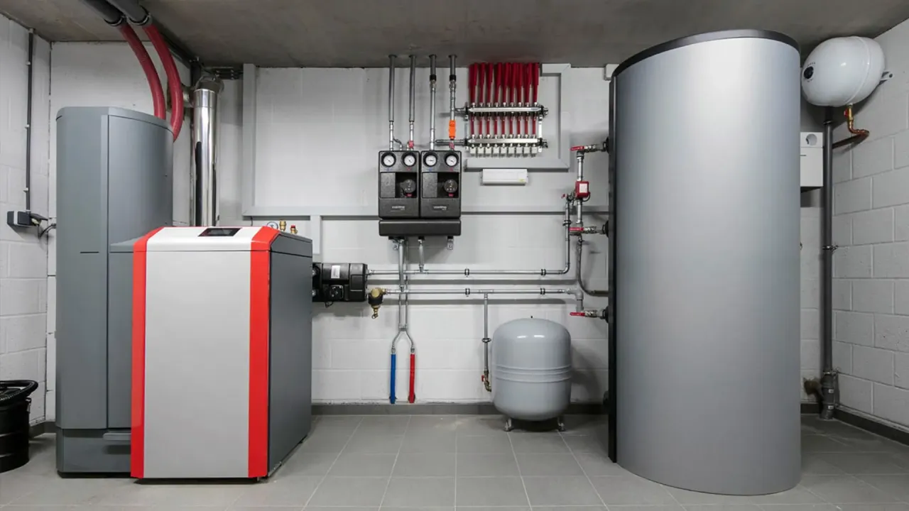 Nowoczesna kotłownia z piecem na pellet. Zastanawiasz się, dopłaty do pelletu od kiedy? Sprawdź dostępne programy wsparcia.