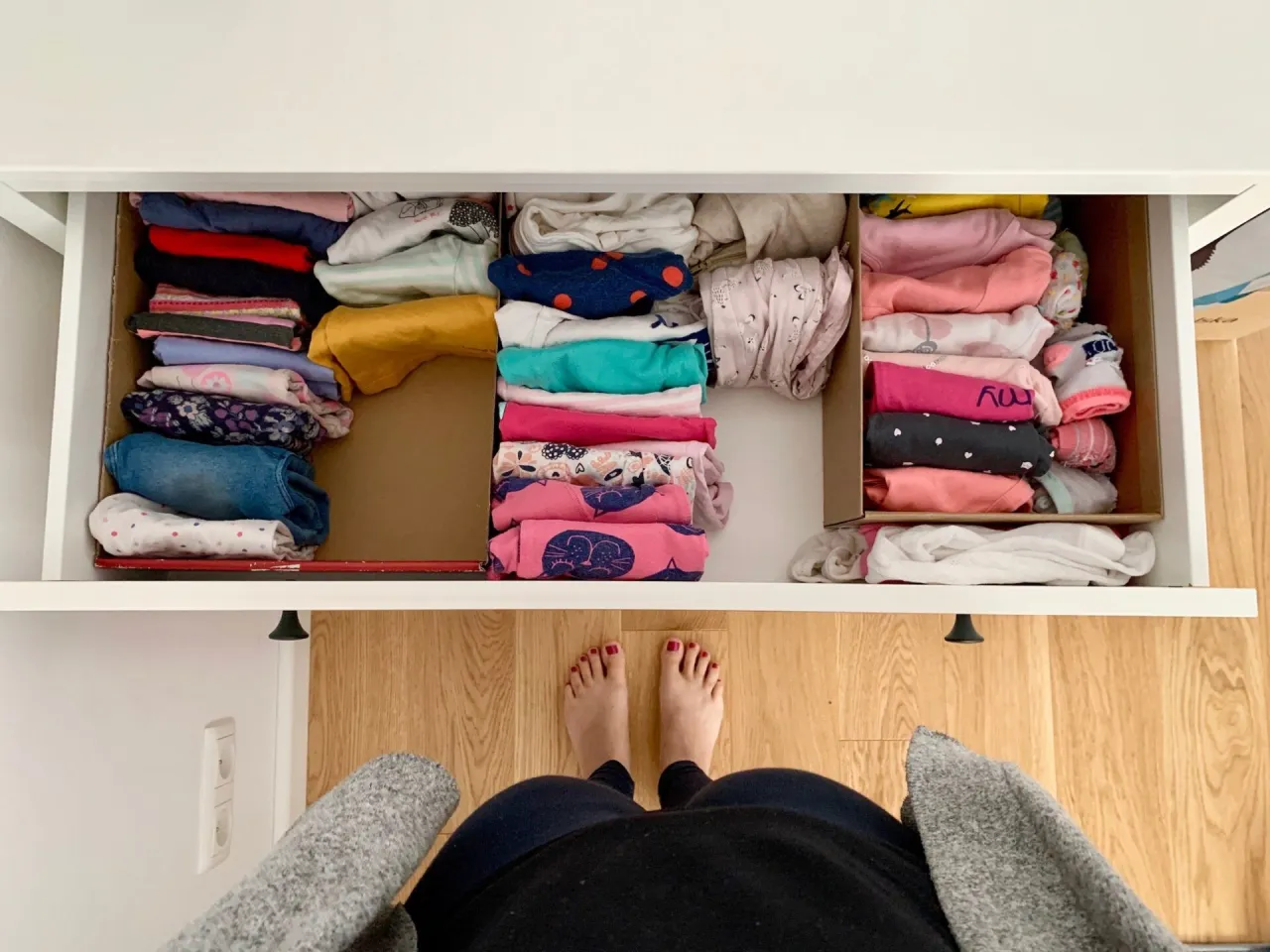 składanie bluzy metodą konmari