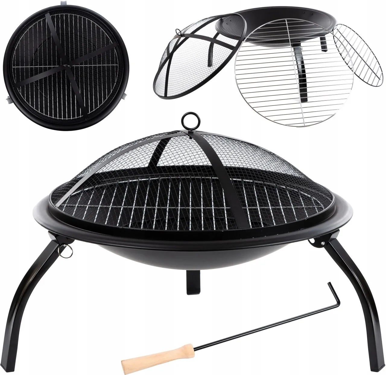 r&oacute;żne typy grilli nad ognisko