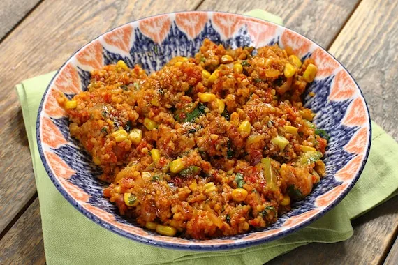 r&oacute;żnorodność dań z kaszą i ryżem, kuchnia polska i egzotyczna