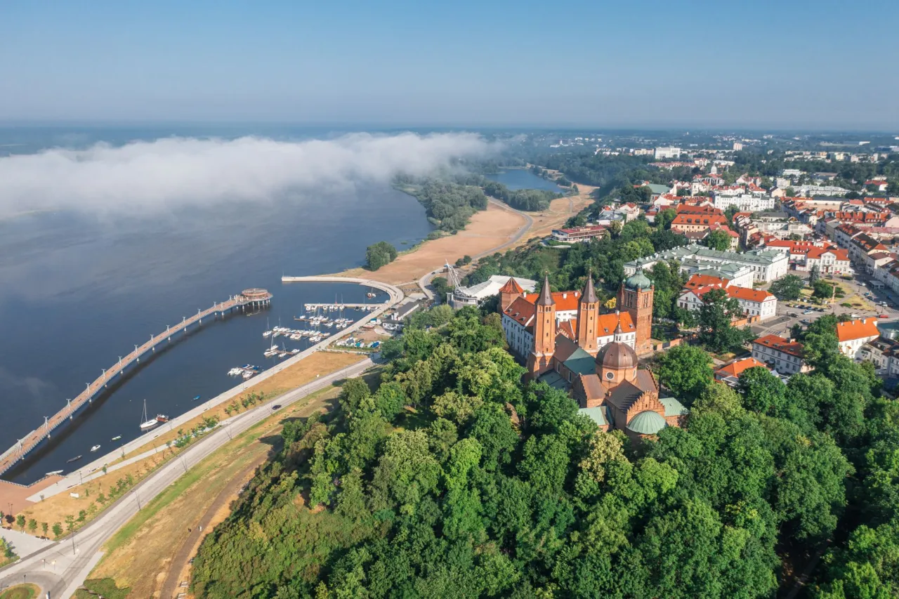 Wzgórze Tumskie Płock panorama