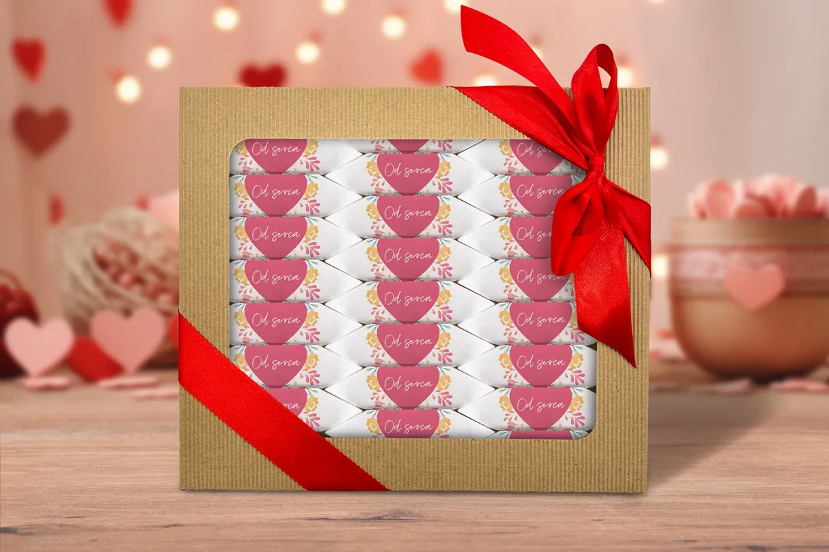 eleganckie opakowanie prezentu dzień kobiet
