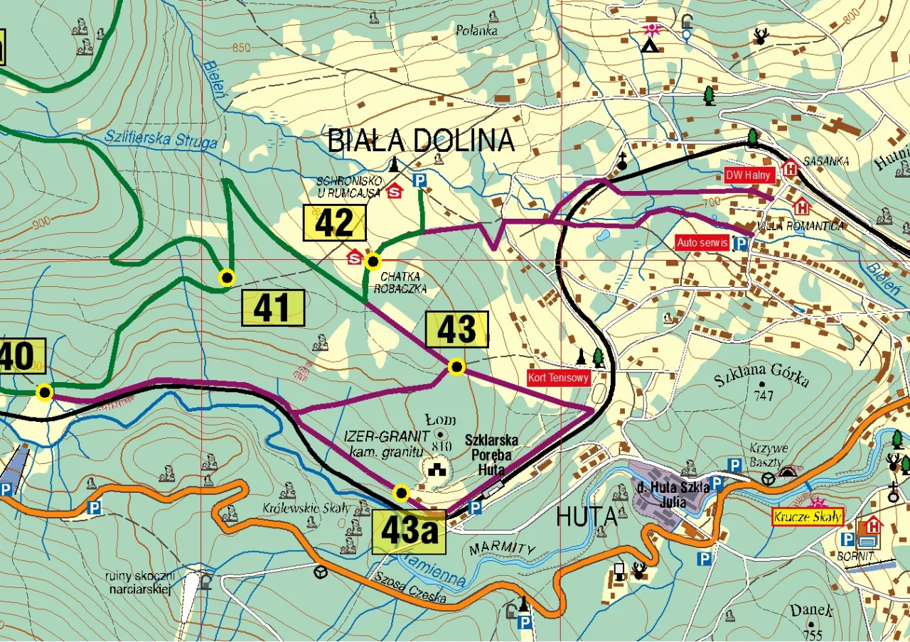 Polana Jakuszycka zimą narciarstwo biegowe