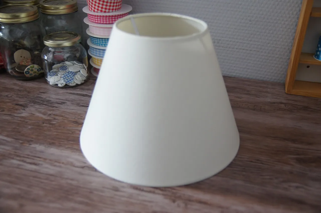 błędy przy przeróbce abażuru, nierówny abażur