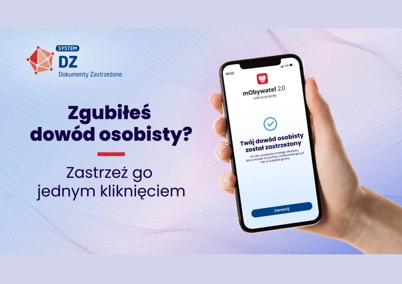 Zgubiłeś dowód? Zastrzeż go jednym kliknięciem w aplikacji mObywatel. Dowiedz się, gdzie zgłosić zgubienie dowodu.