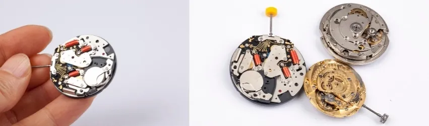 r&oacute;żne typy mechanizm&oacute;w zegarowych kwarcowych
