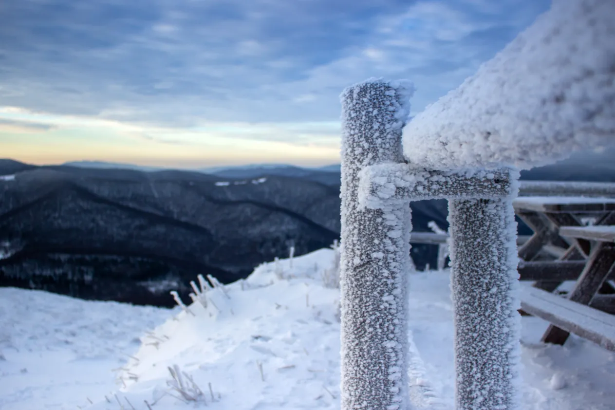 Bieszczady zima luty połoniny śnieg