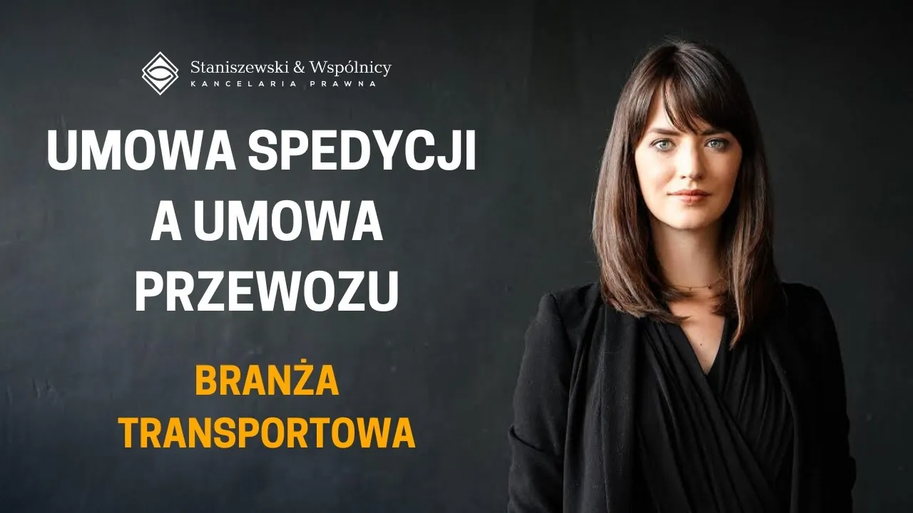 różnice umowa spedycji a umowa przewozu infografika