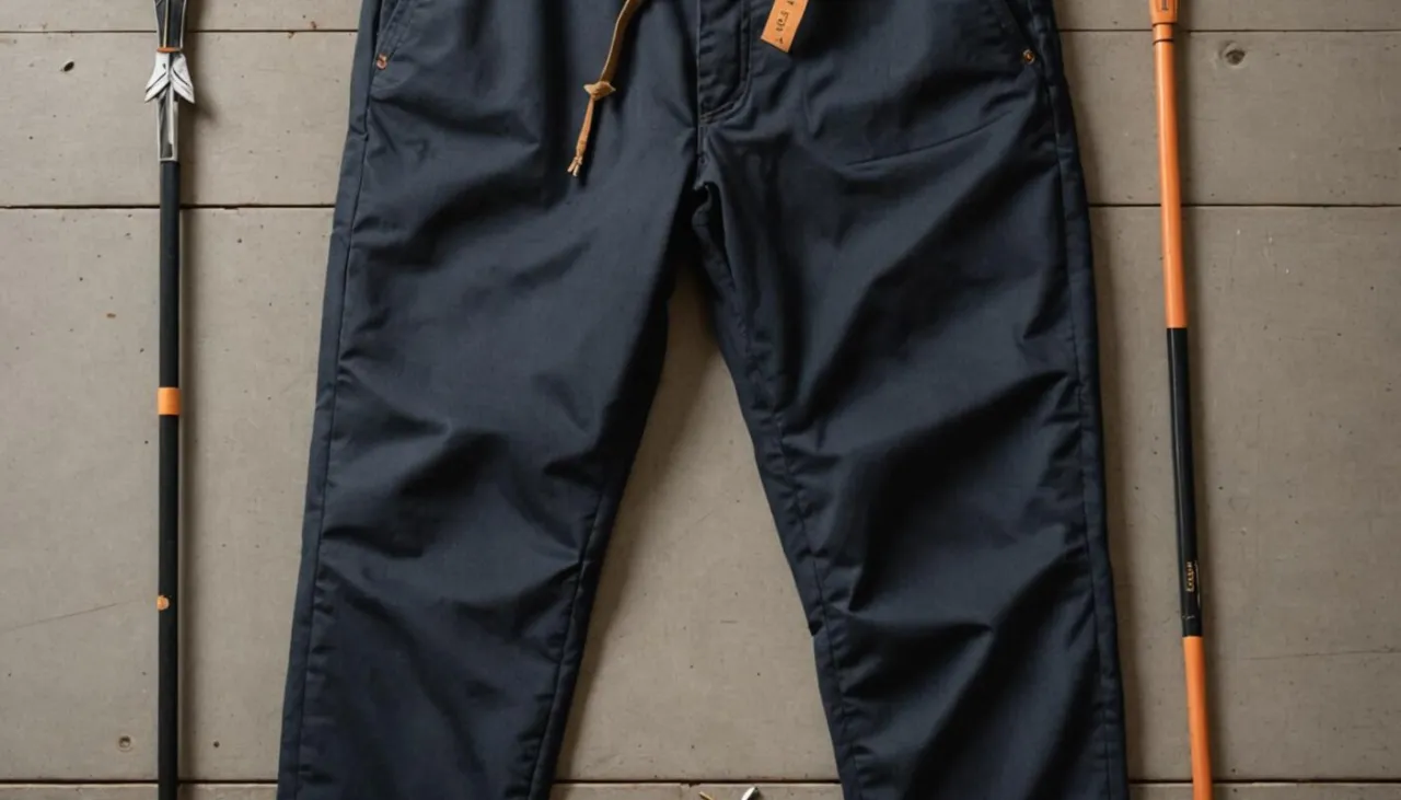 jak mierzyć spodnie na płasko schemat