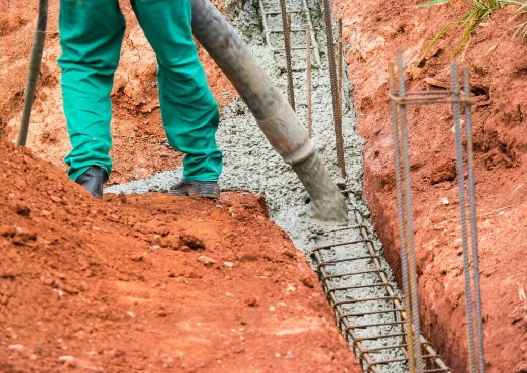 zbrojenie stopy fundamentowej pod słupek ogrodzenia