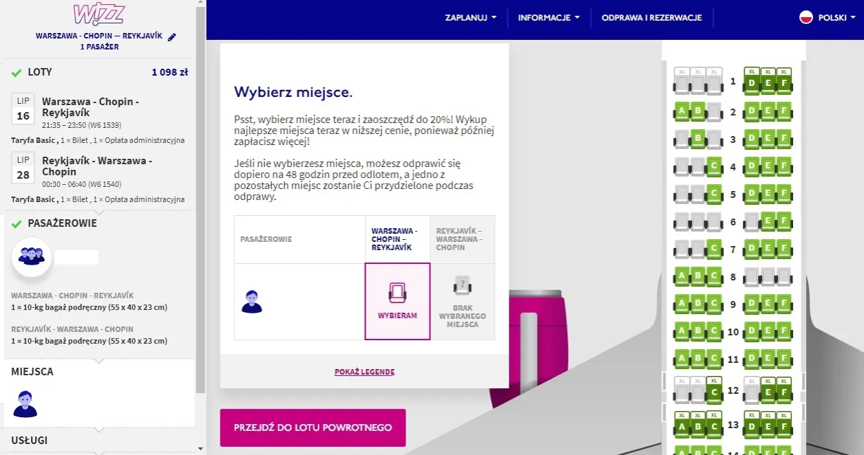 Wizz Air opłaty odprawa lotniskowa