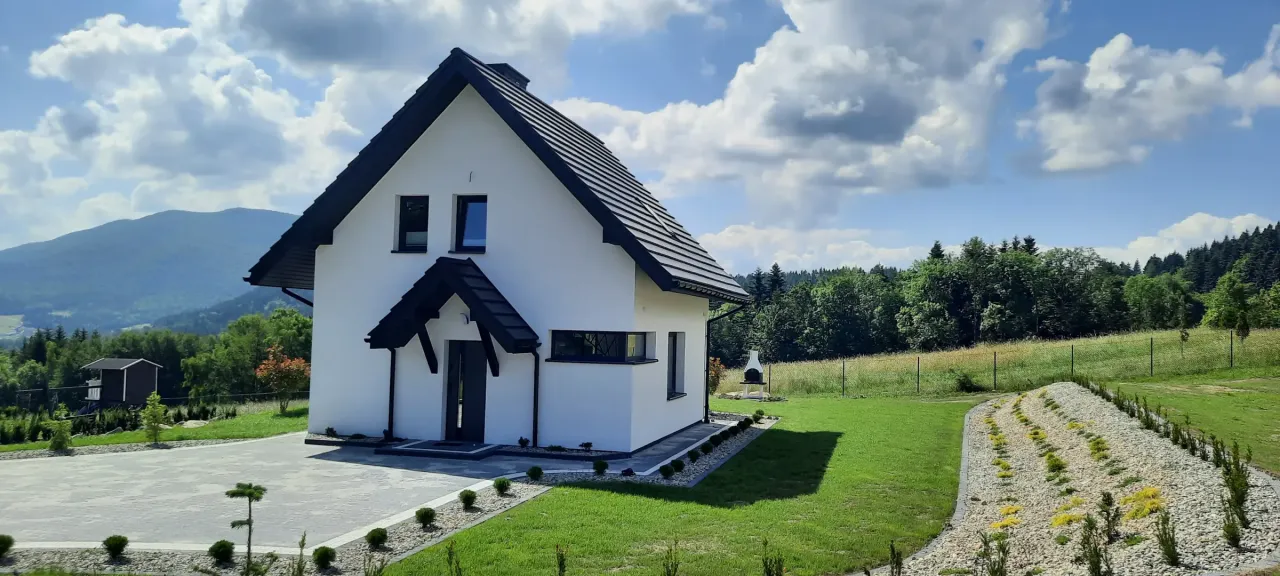 Mszana Dolna panorama Beskidy