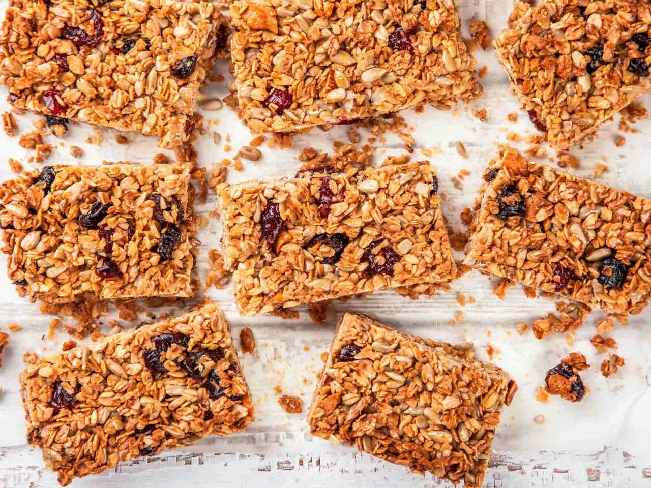 składniki do domowych batonów proteinowych